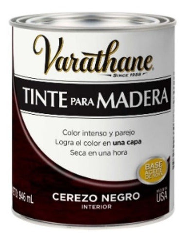 Tinte Para Madera Varathane Color Cerezo Negro 0,946ml