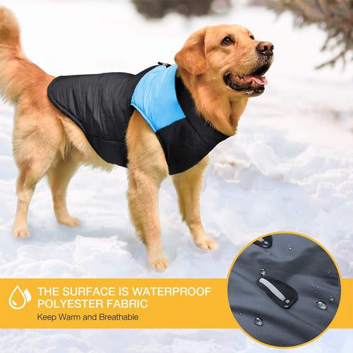 Waterproof Large Pet Dog Clothes Winter Warm Padded L Szie