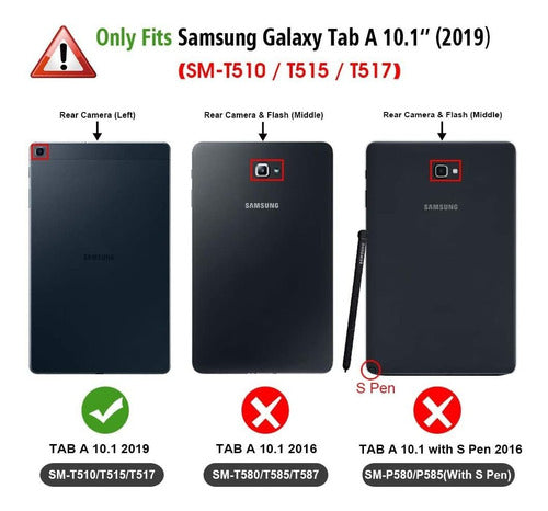 Funda Con Teclado Bluetooth Para Samsung Galaxy Tab A 10.1