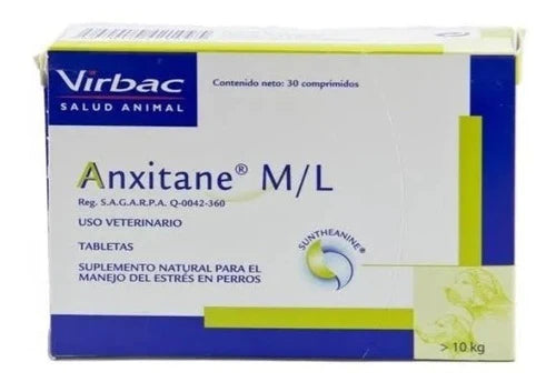 Virbac Anxitane Perros M L 30 Tabletas Manejo Estrés