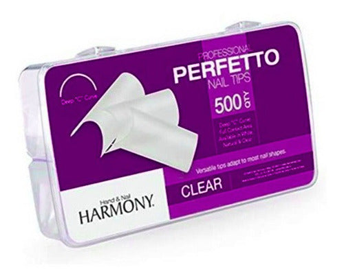 Tips Perfetto Clear Caja Con 500 Piezas By Gelish Harmony