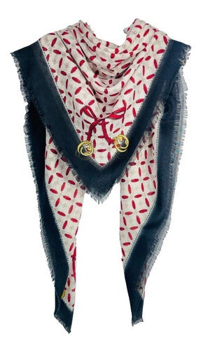 Pashmina Mascada Mujer Pañuelo Figuras Moda 133x133 Cm