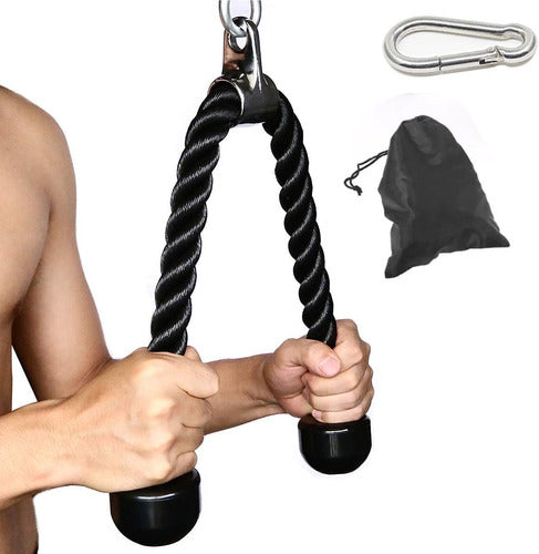 Cap Barbell Polea Cuerda Para Triceps Extensión Pesas Gym
