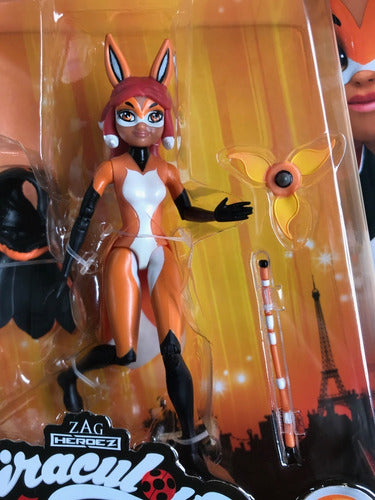 Figura Miraculous Rena Rouge, Zag Heroez Mini Muñeca Ladybug