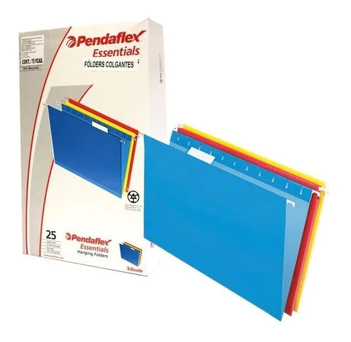 Folder Colgante Pendaflex 3 Colores Carta C/25 Pz