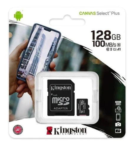 Memoria Kingston Sdcs2sp  Canvas Select Plus Adapt Sd 128gb