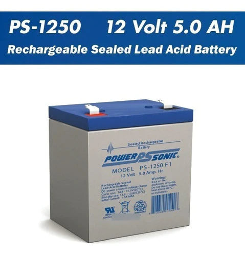 Batería Recargable Powersonic Ps-1250 12v 5ah F2 (nueva)