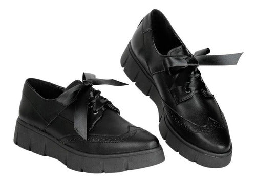 Zapato Moda Mujer Stfashion Negro 23503514 Tacto Piel