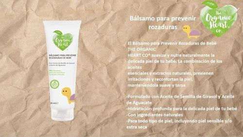 Pomada Para Prevenir Rozaduras The Organic Heart 100g 6pack