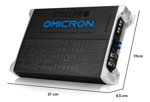 Amplificador Class D Mono Block Ómicron 1200w  Steelpro