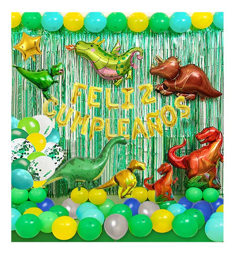 Dinosaurios Globos De Cumpleaños Para Decoración De Fiesta