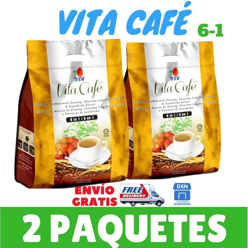 Dxn Café Orgánico Con Ganoderma Vita 6-1 Envío Gratis