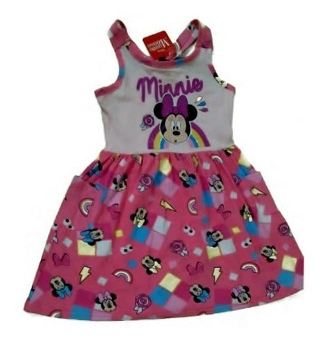 Set Disney De Pijama Y Vestido Minnie Mouse Para Niña 3 Pz.