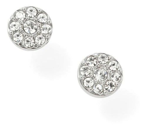 Aretes Dama Fossil Pave Disk Jf00828040 Color Plata