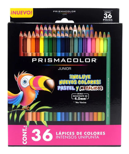 Lapices De Color Prismacolor 36 Pzas Nuevos Pastel Metalicos