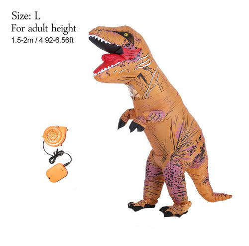 Disfraz De Dinosaurio Inflable Decdeal Divertido Para Adulto