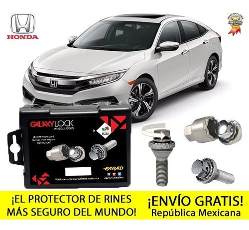 Tuercas De Seguridad Honda - Galaxylock Todos Los Autos!