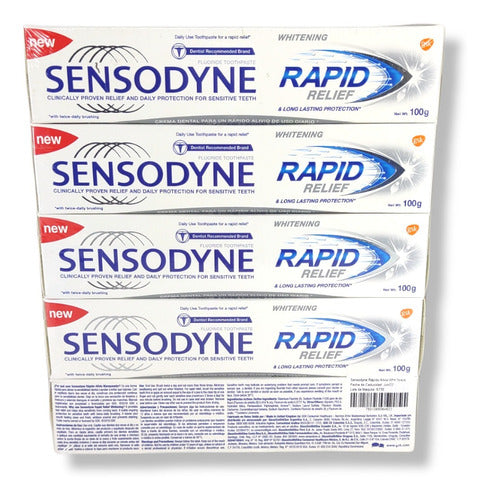 Pack 5 Sensodyne Rapid Relief  100 Gramos C/u