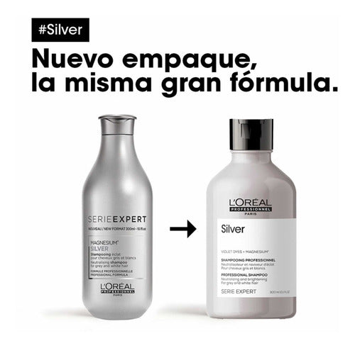 Shampoo Silver Loreal Nueva Imagen Cabellos Blancos 300ml Nw