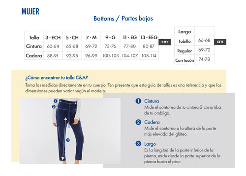 Pantalón Skinny Con Cinturón De Mujer C&a (3027311)