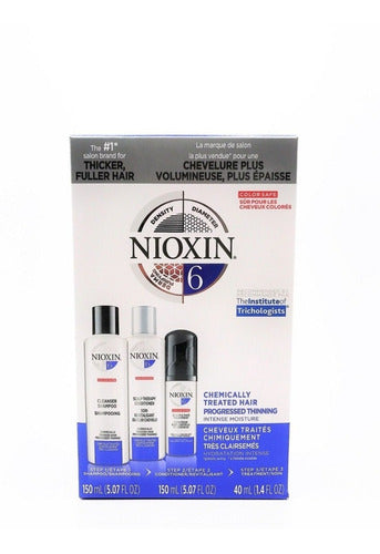 Kit Nioxin 6 Chemically Treated Hair Progressed Thinning