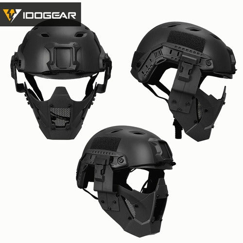 Máscara Facial Táctica Militar De Protectora Para Casco Fast