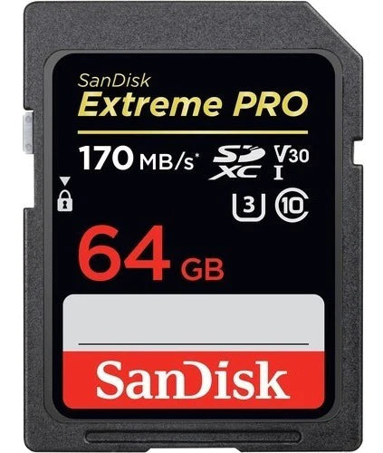 Memoria Sd Sandisk Extreme Pro Sdx 64gb 170 Mb/s 4k