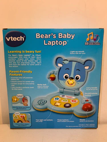 Vtech Bear's Baby Laptop Juguete Bebé Original