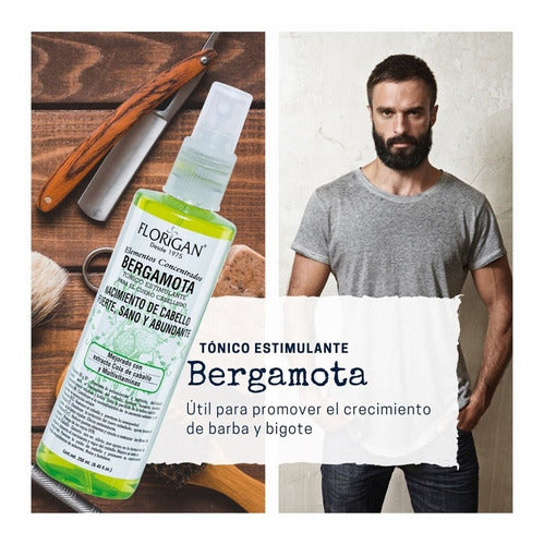 Bergamota Set Shampoo 1lt. Y Tónico 250ml. Florigan