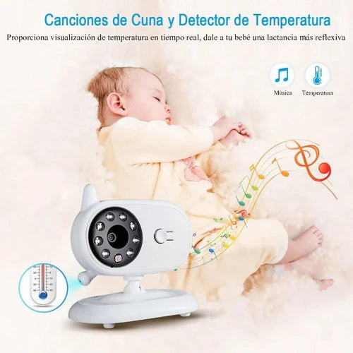 Monitor De Bebé Inalámbrico Pantalla Audio Y Visión Nocturna