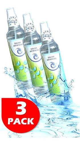 3pack Saliva Artificial Alivia La Resequedad Bucal 250ml C/u