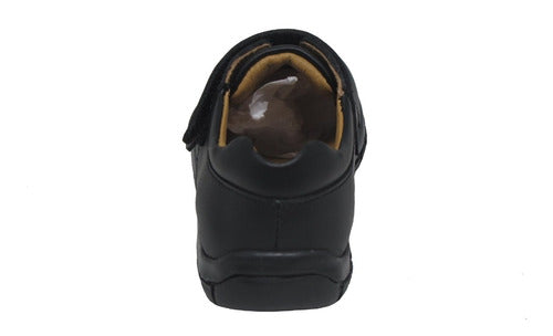 Zapato Escolar De Niño Con Látigo En Piel Color Negro Coloso