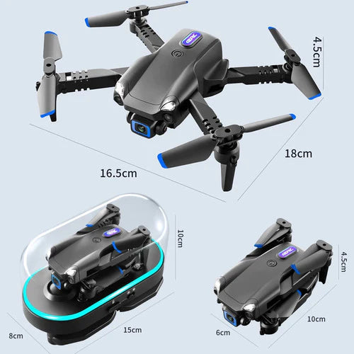 Mini Dron Recargable Con 4k Cámara Doble Y 2 Baterías