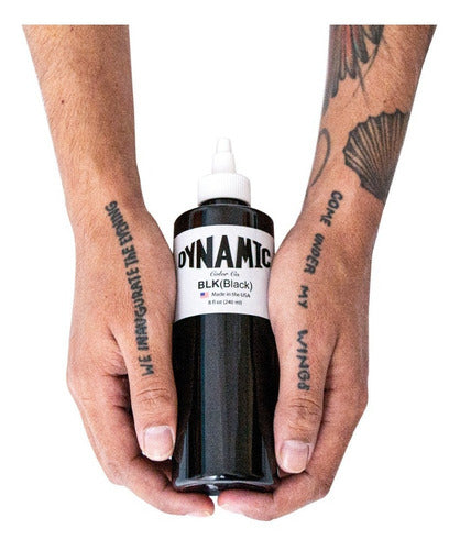 Tinta De Tatuaje Dynamic Ink Tinta Negra 8oz Original Usa