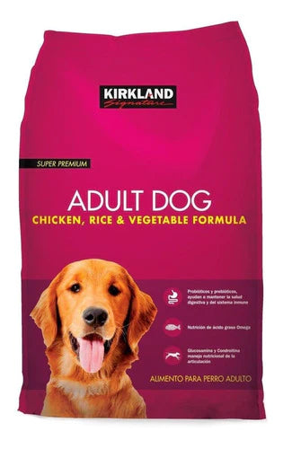 Alimento Kirkland Premium Adulto Pollo Arroz Vegetale 18kg