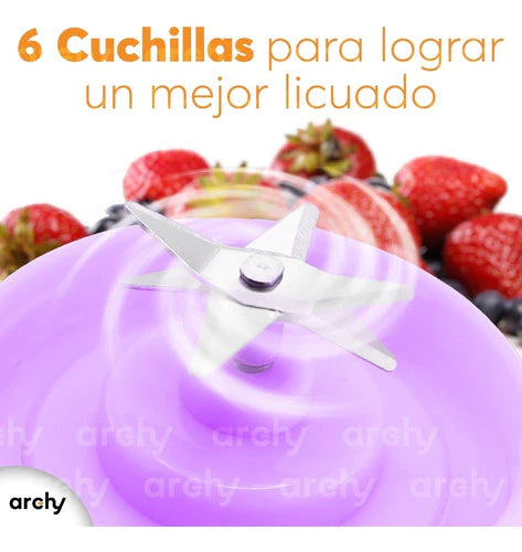 Archy Mini Licuadora Portatil Frutas Jugos Recargable Usb