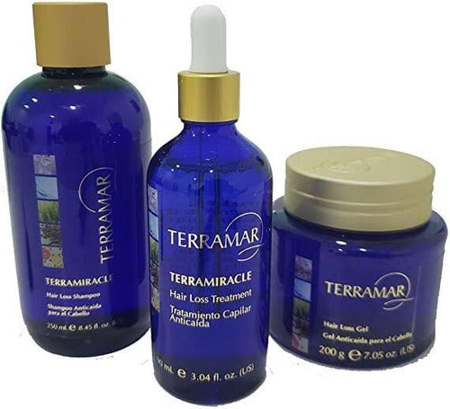 Tratamiento Anticaida + Shampoo + Gel Terramar
