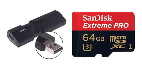 Sandisk Extreme Pro 64 Gb, Incluye Adaptador Usb