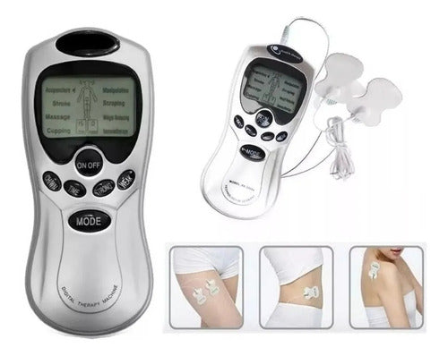 Electroestimulador Muscular Tens 4 Pads Electroterapia