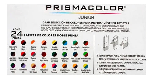 Prisma Color 24 Lapices Doblecolor (48 Colores) Largos