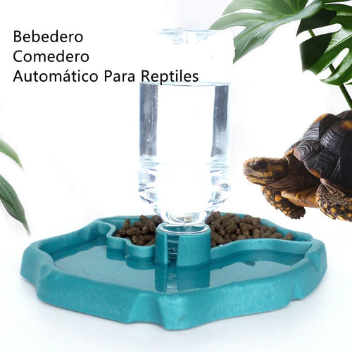 2en1 Comedero Bebedero Automático Para Reptiles Mascota