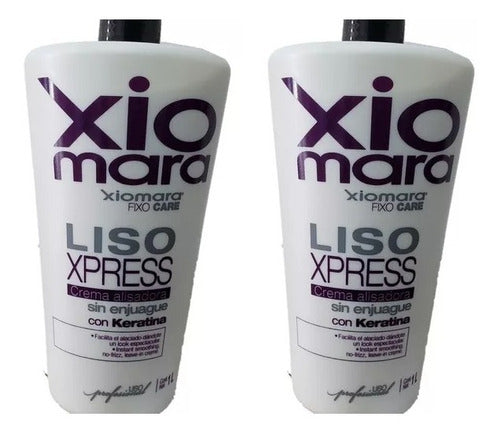 2 Cremas Alisadora Liso Express 1 Litro - Xiomara