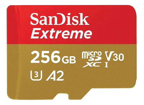 Memoria Micro Sdxc De 256gb Sandisk Extreme Con Adaptador Sd