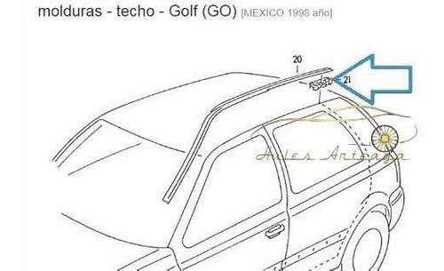 Kit Grapas Moldura Toldo Golf Jetta A3/mk3 93-99 (10 Pzas)