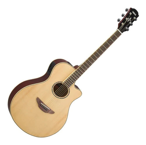 Guitarra Electroacústica Yamaha Apx600 Para Diestros Natural Palo De Rosa Brillante