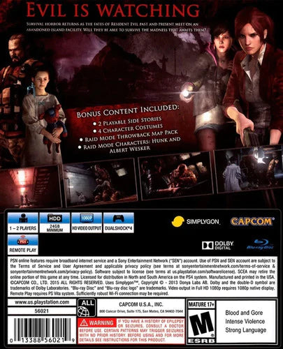 ..:: Resident Evil Revelations 2  Ps4 ::.. En Gamewow