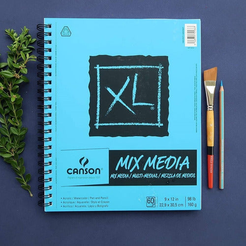 Cuaderno Block Sketchbook Dibujo Canson Xl Mix Media 23 X 30