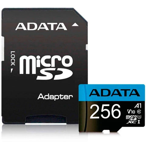 Memoria Micro Sdxc 256gb Adata Clase 10 Video Full Hd V10 Juegos A1