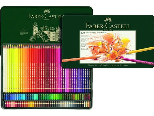 120 Colores Polychromos Profesionales Premium Faber Castell