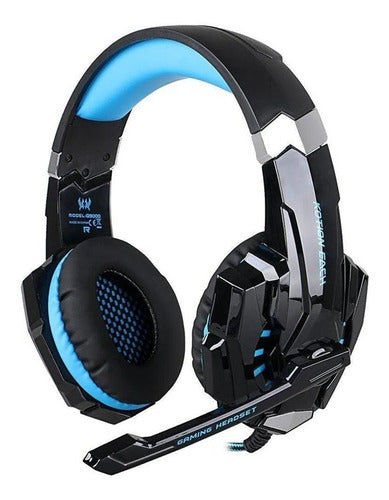 Audífonos Gamer Kotion Each G9000 Negro Y Azul
